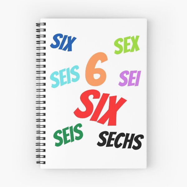 Item preview, The Number 6  in multiple languages designed and sold by ajtechdesigns.