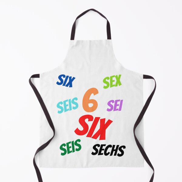 Item preview, The Number 6  in multiple languages designed and sold by ajtechdesigns.