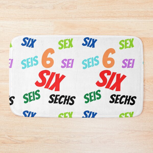 Item preview, The Number 6  in multiple languages designed and sold by ajtechdesigns.