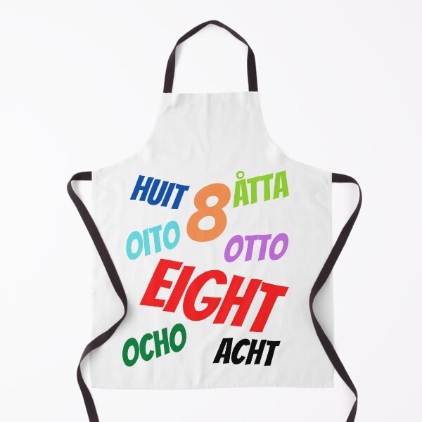 Item preview, The Number 8  in multiple languages designed and sold by ajtechdesigns.