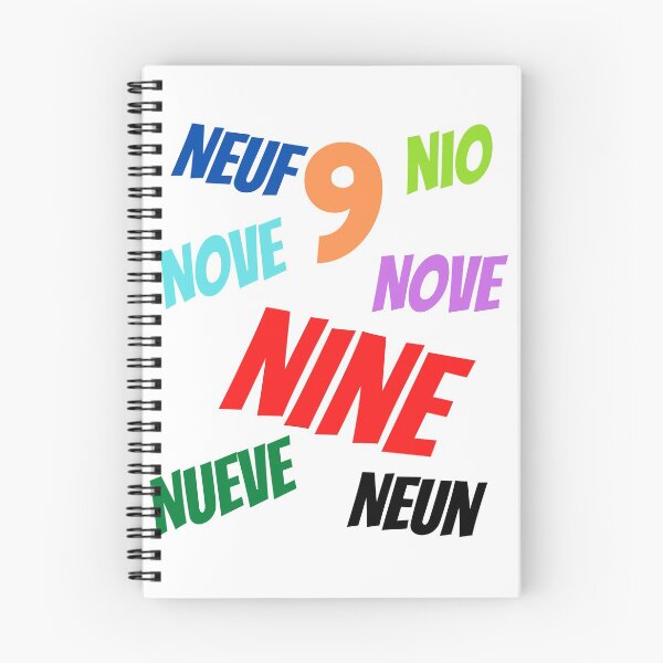 Item preview, The Number 9  in multiple languages designed and sold by ajtechdesigns.