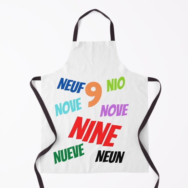 Item preview, The Number 9  in multiple languages designed and sold by ajtechdesigns.