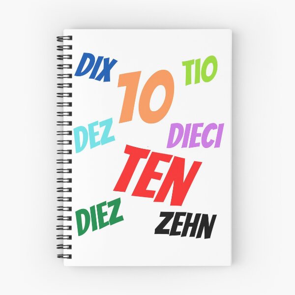 Item preview, The Number 10  in multiple languages designed and sold by ajtechdesigns.