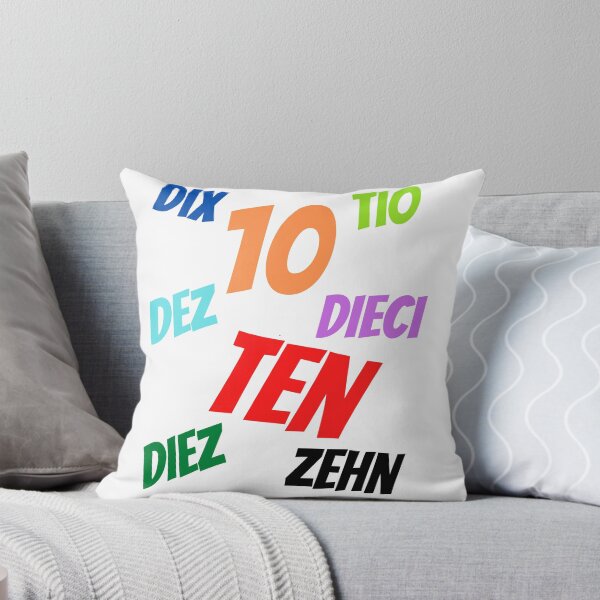 Item preview, The Number 10  in multiple languages designed and sold by ajtechdesigns.