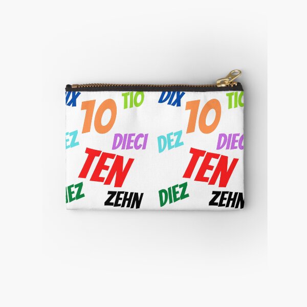 Item preview, The Number 10  in multiple languages designed and sold by ajtechdesigns.