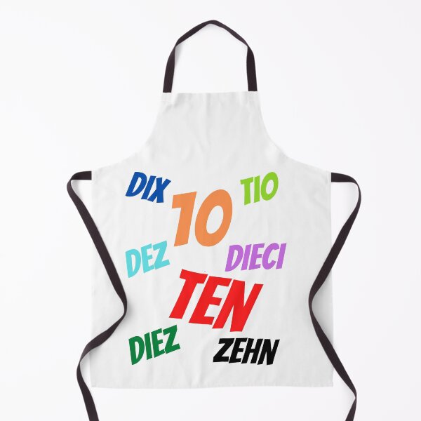 Item preview, The Number 10  in multiple languages designed and sold by ajtechdesigns.