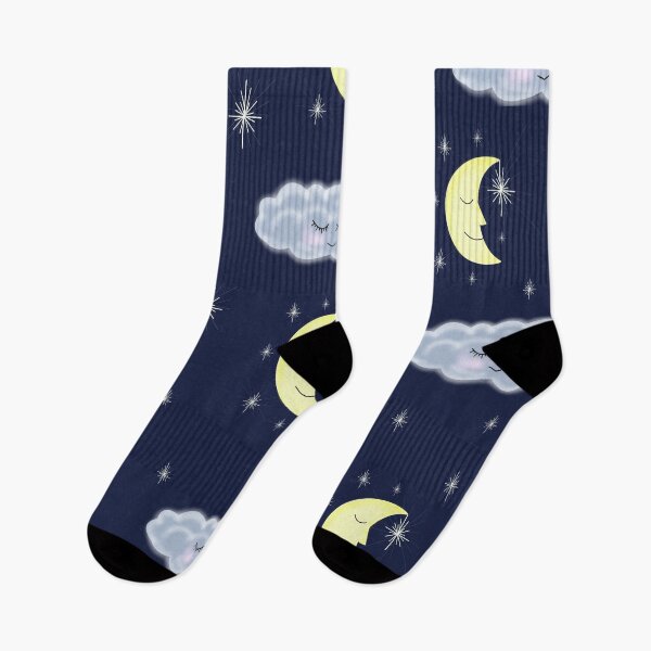 Item preview, Sleepy sky moon and clouds print designed and sold by noorgss92.