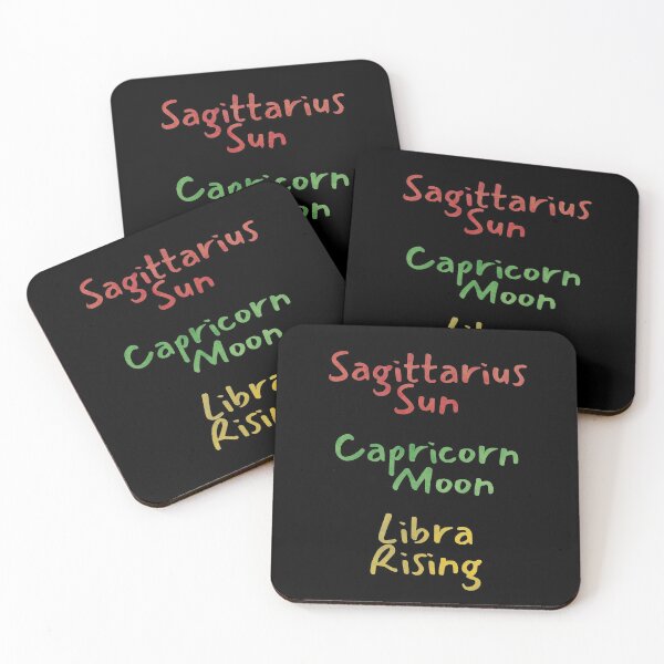 Item preview, Sagittarius Sun Capricorn Moon Libra Rising Text designed and sold by leomooncreates.