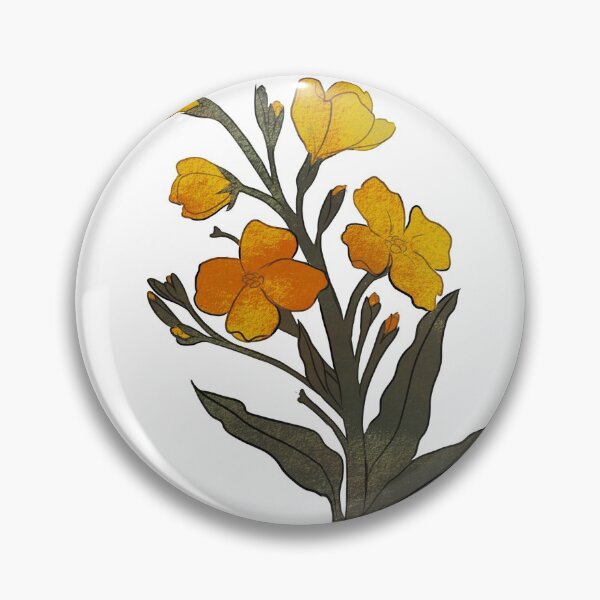 Item preview, yellow wallflowers designed and sold by ausketches.