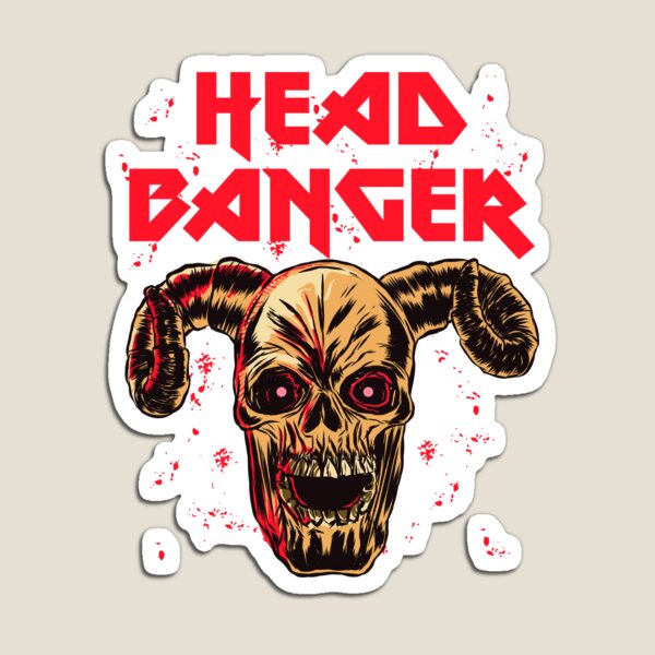 Item preview, Headbanger Skull designed and sold by Bigup.