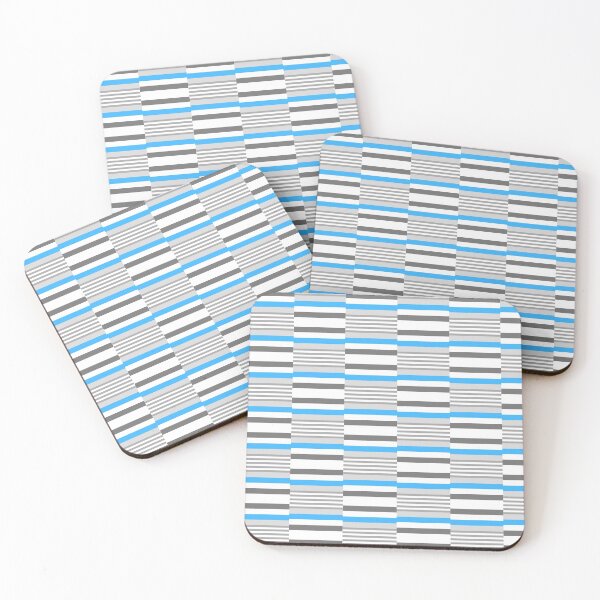 Item preview, Mood Stripe Pattern of Blue and Grey designed and sold by Rcasadesign.