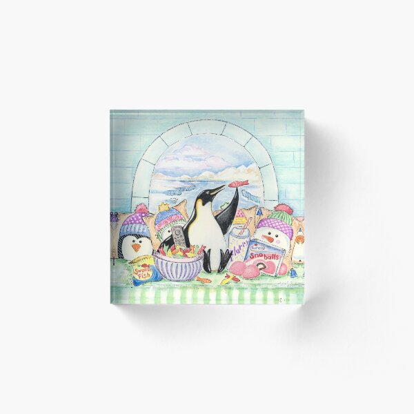 Isolation Penguin Acrylic Block