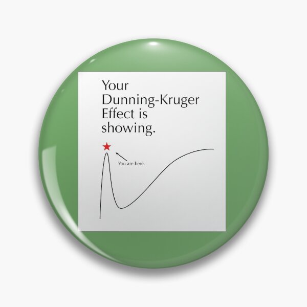 Item preview, Your Dunning-Kruger Effect is showing. designed and sold by IanTQuinn.