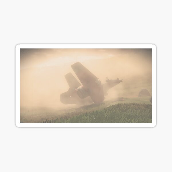 Stormy Landing Sticker