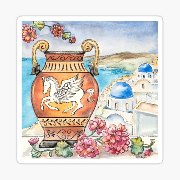 Pegasus In Greece Sticker