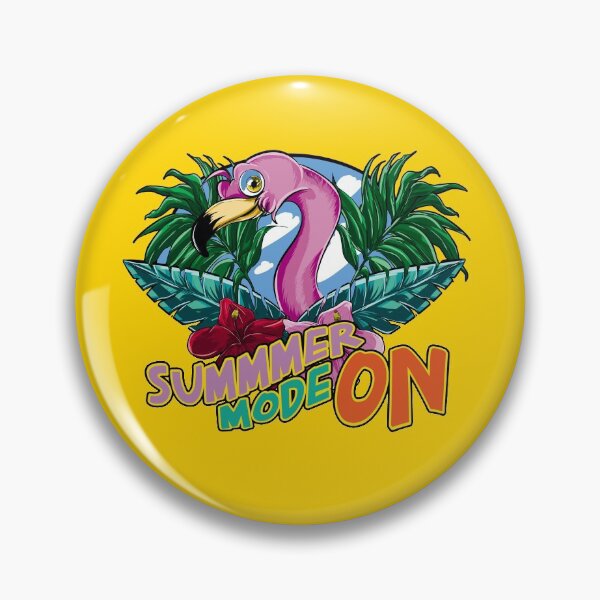 Item preview, Flamingo plantas verdes rosa animado verano designed and sold by RobArtsH.