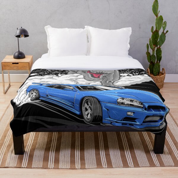 Skyline R34 GTR Throw Blanket