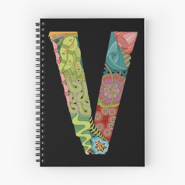 Item preview, V Zentangle Monogram designed and sold by Robin Liefeld.