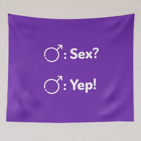 Item preview, Sex? Yep! for him and him. LGBT  designed and sold by LY D.