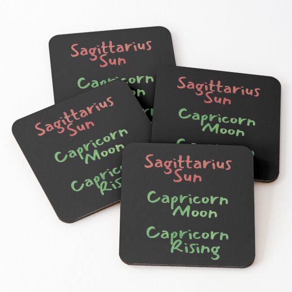 Artikelvorschau, Schütze Sonne Steinbock Mond Steinbock Aufgang Text entworfen und verkauft von leomooncreates.