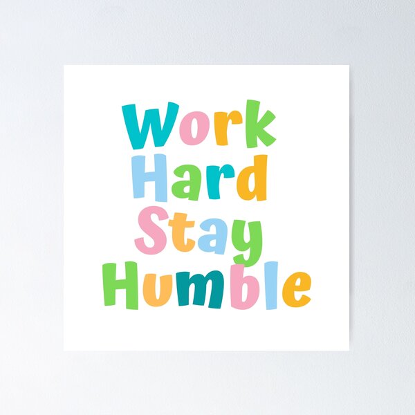 Item preview, Work hard stay humble  designed and sold by AnnaAndVibes.