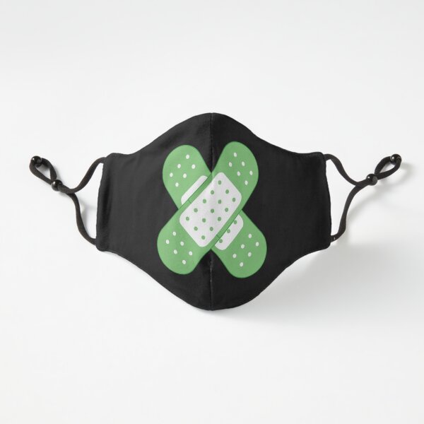 State Of Slay™ - Green Band-Aid Blk Fitted 3-Layer