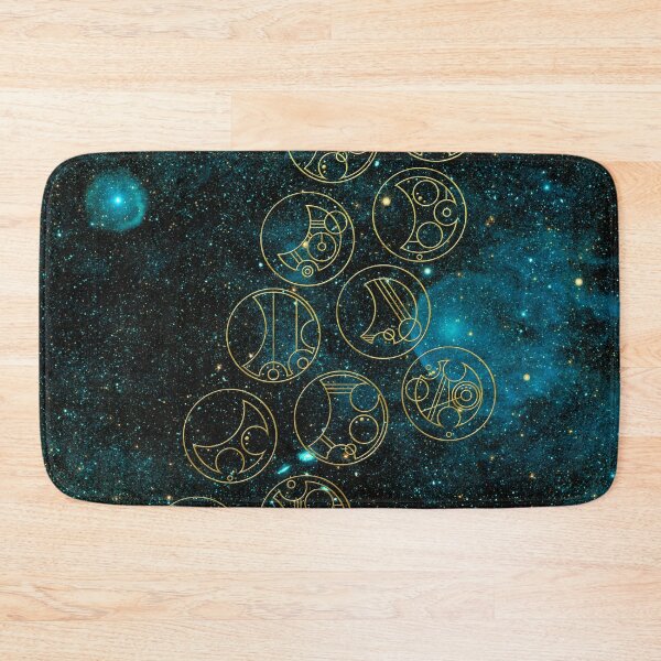 Item preview, Time Lord Words in Gold on Teal Stellar Background designed and sold by Darcy777.