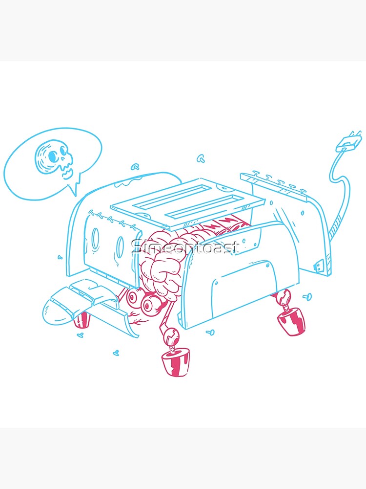 "Exploded Toaster" Poster for Sale by Simeontoast Redbubble