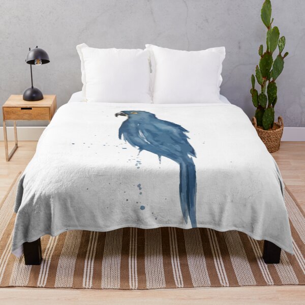 Item preview, Birds blue macaw arara watercolor designed and sold by melissemoreira.