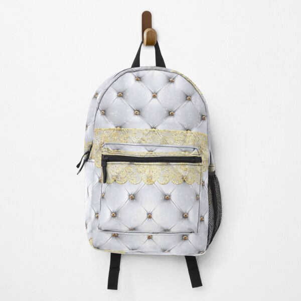 Item preview, Tufted Texture White Gemstones Gold Lace designed and sold by Jolly-Yosei.