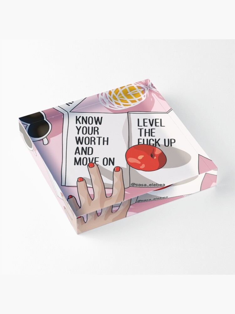 Alternate view of Move on by Sasa Elebea Acrylic Block