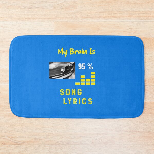 Item preview, My Brain Is 95% Song Lyrics! Music Piano Song Singer Vocal  designed and sold by musicmusicpin.