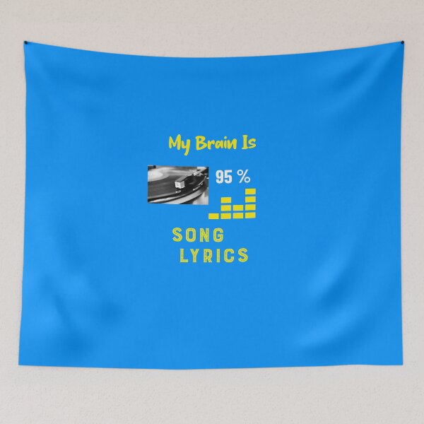 Item preview, My Brain Is 95% Song Lyrics! Music Piano Song Singer Vocal  designed and sold by musicmusicpin.