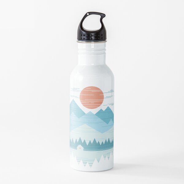 Cabin In The Snow Water Bottle