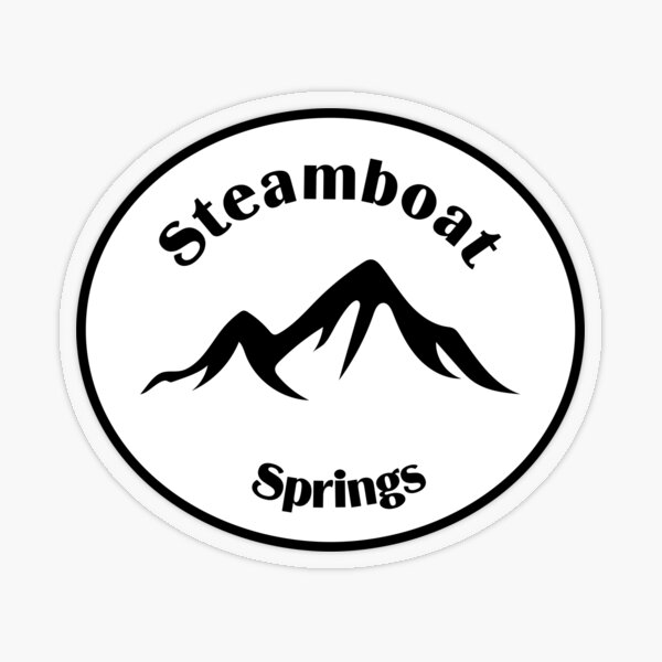 Steamboat Oval Stickers - Small