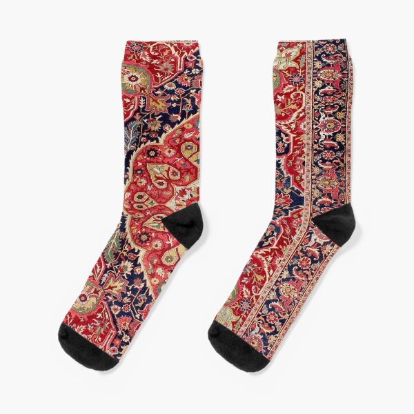 Vintage Antique Persian Carpet Socks