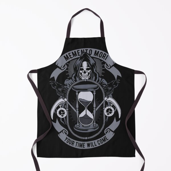 Item preview, Memento Mori Biker Patch designed and sold by Anaksarxos.