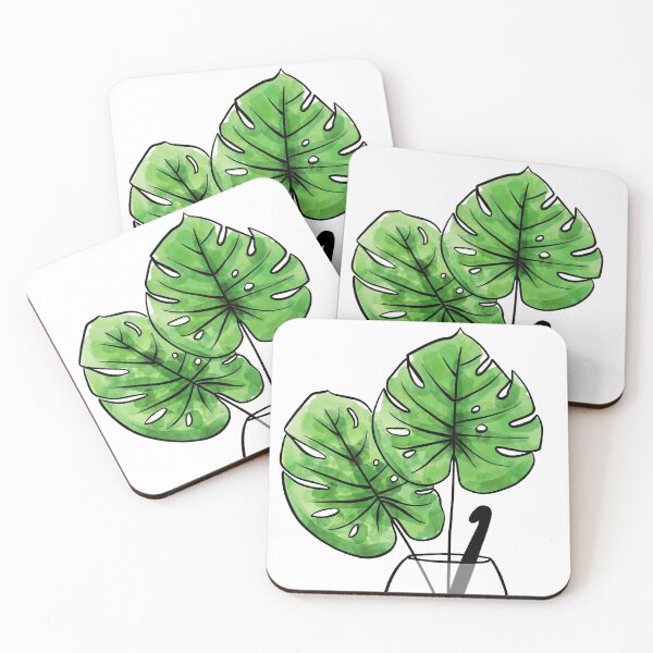 Artikelvorschau, Monstera Blatt Vase mit Häkelnadel entworfen und verkauft von hellohappy.