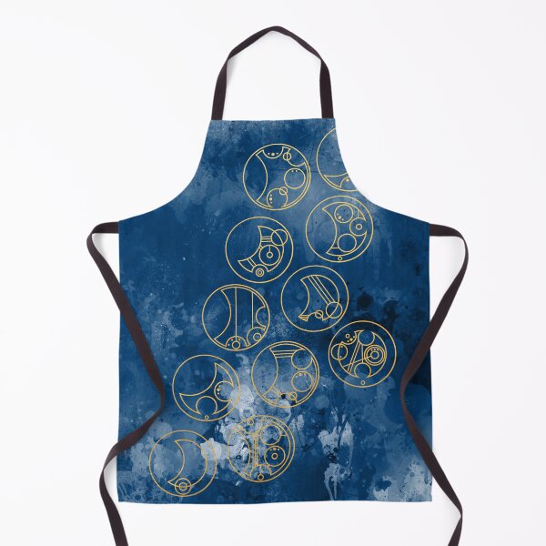Item preview, Time Lord Words in Gold on Regal Blue Grunge Background designed and sold by Darcy777.