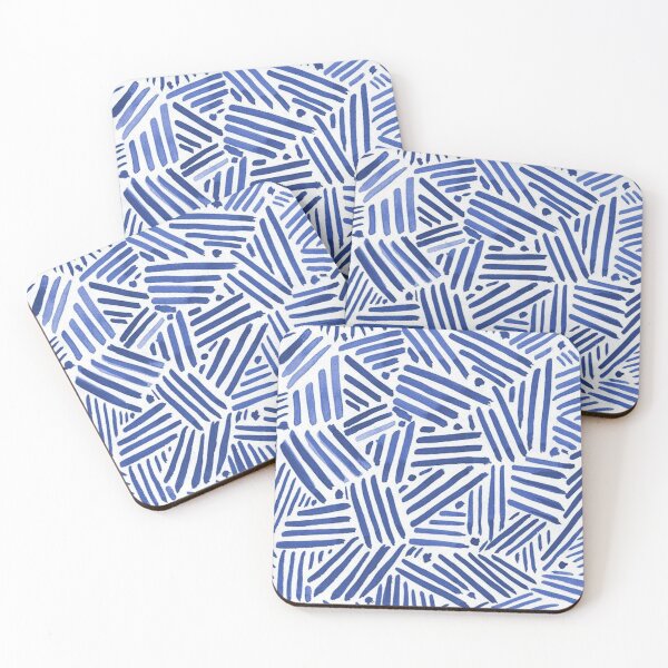 Item preview, Minimalist blue line pattern designed and sold by hillarymoore06.