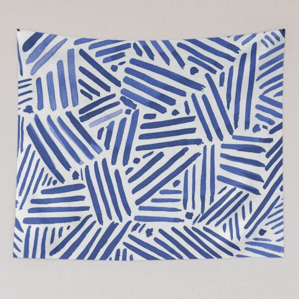 Item preview, Minimalist blue line pattern designed and sold by hillarymoore06.