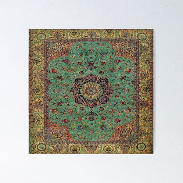 Aperçu de l'œuvre Tapis Persan Antique Vintage créée et vendue par AnnaAndVibes.