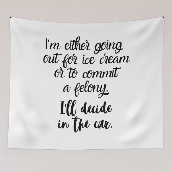 Item preview, Ice Cream Or A Felony designed and sold by Ikramy.