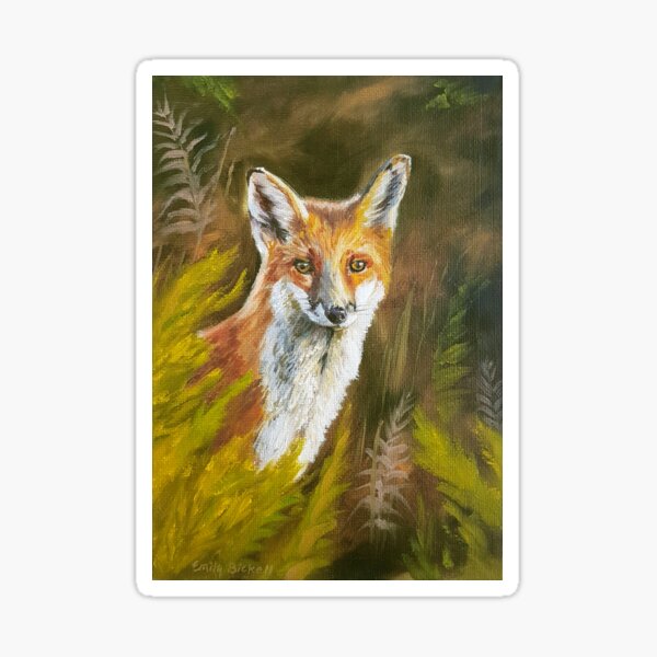 Item preview, Vixen - fox painting designed and sold by Emily Bickell.