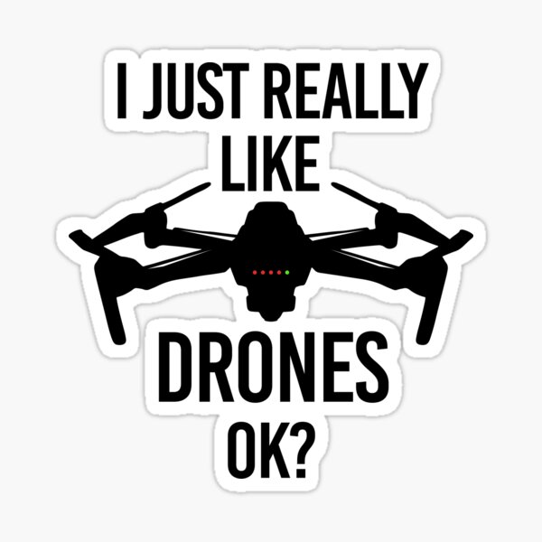 Aperçu de l'œuvre J'aime vraiment les drones ok drone drone pilot créée et vendue par lsvds.