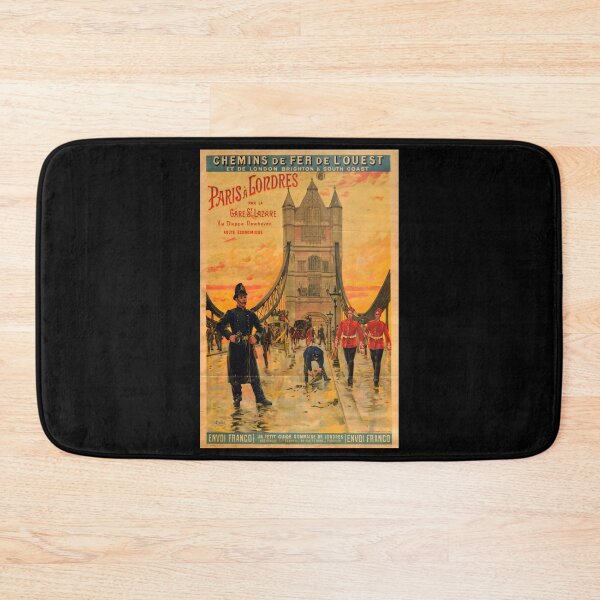 Item preview, Paris Londres retro poster designed and sold by CorasPosters.