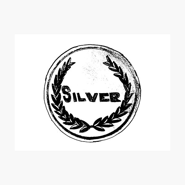 Item preview, Silver Medal (black) designed and sold by rideybikes.
