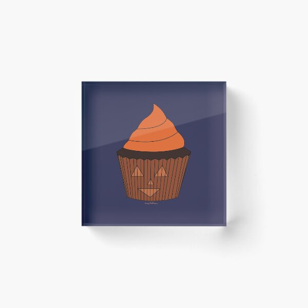 Item preview, Happy Jack-O-Lantern Cupcake 2 designed and sold by Caseymakesart.