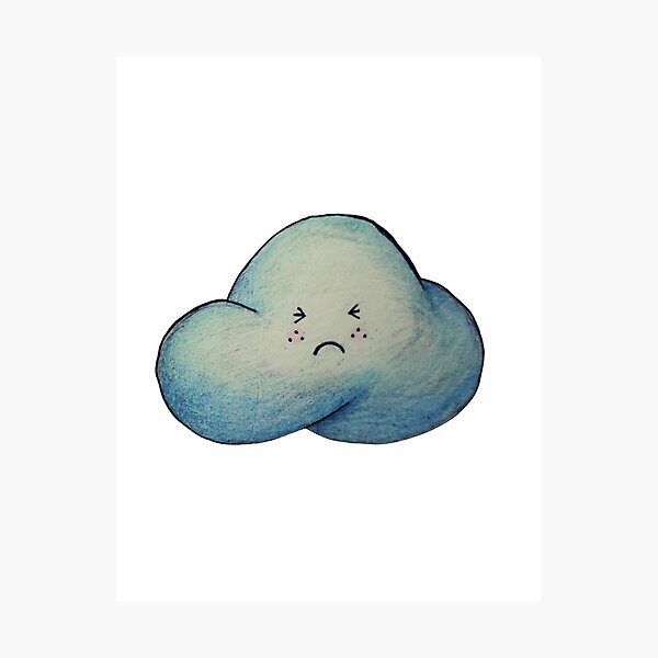 Item preview, Sad Rain Cloud designed and sold by DaughertyDraws.