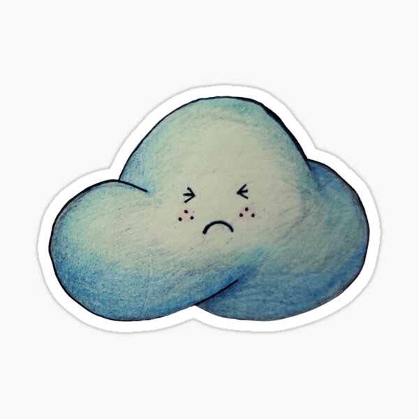 Item preview, Sad Rain Cloud designed and sold by DaughertyDraws.